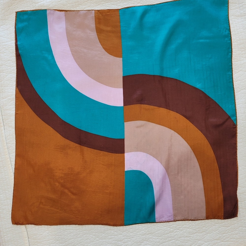 Women's / Unisex Scarf Vintage Fashion Color Block Graphic Square Japan